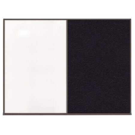 United Visual Products Triple Door Radius Corkboard, 72"X48", W UV80055-WHITE-CORK